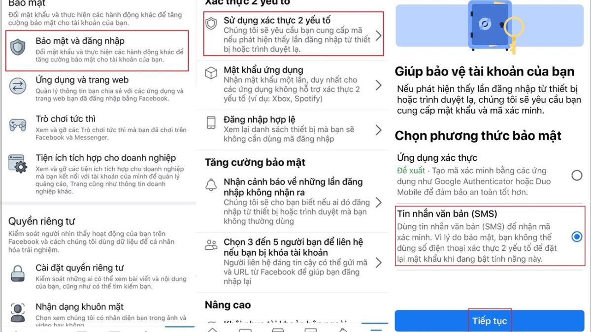 Hướng dẫn cách bật 2fa facebook