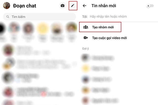 Cách tạo nhóm trên Messenger trên máy tính