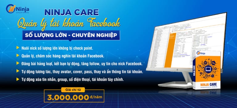 Phần mềm mời tham gia nhóm facebook – Ninja Care