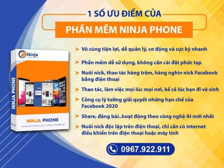 Phần mềm mời tham gia nhóm facebook trên điện thoại – Ninja Phone