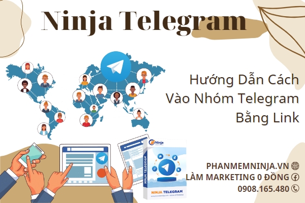 cách vào nhóm telegram bằng link trên Ninja Telegram